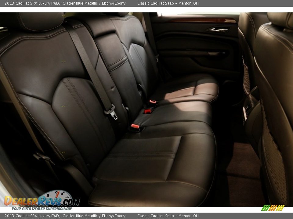 2013 Cadillac SRX Luxury FWD Glacier Blue Metallic / Ebony/Ebony Photo #18