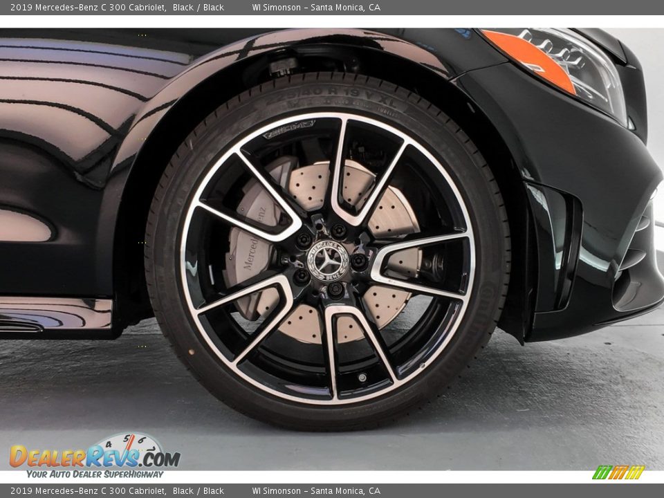 2019 Mercedes-Benz C 300 Cabriolet Black / Black Photo #9