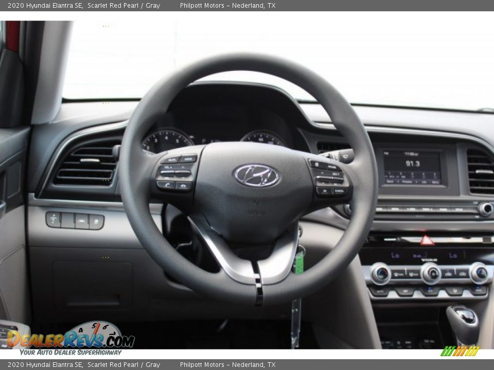 2020 Hyundai Elantra SE Scarlet Red Pearl / Gray Photo #21