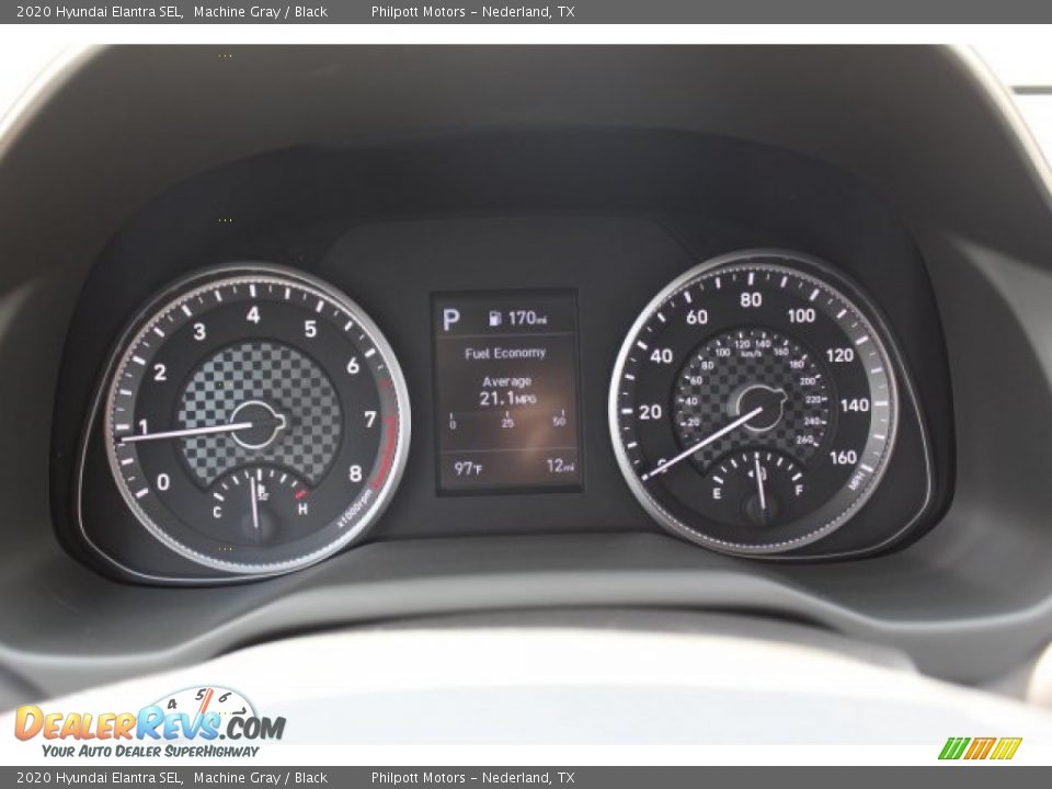 2020 Hyundai Elantra SEL Machine Gray / Black Photo #14