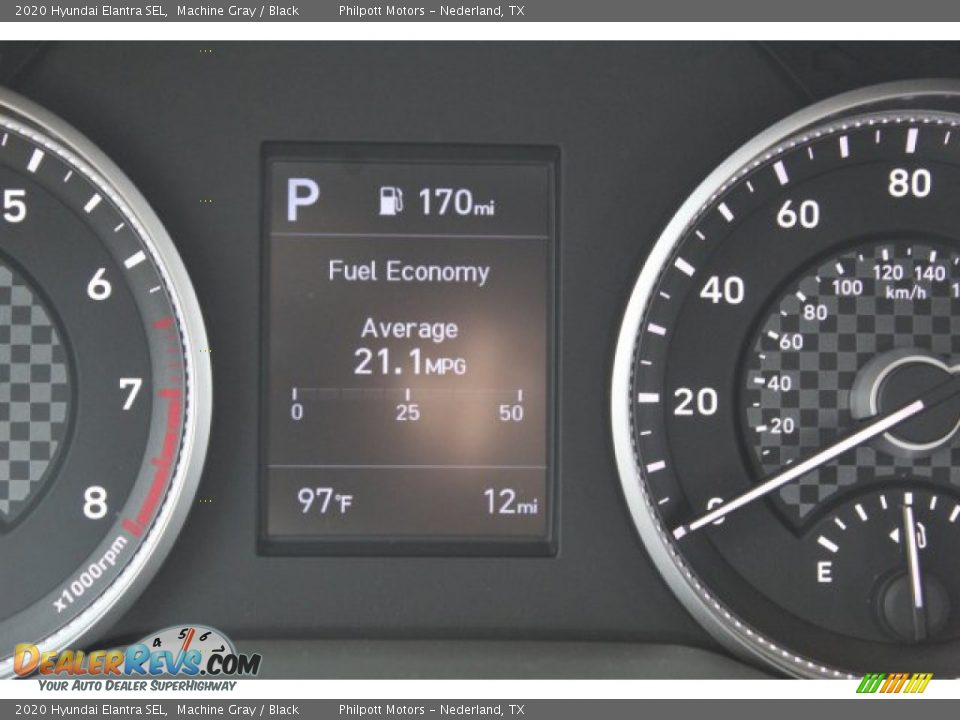 2020 Hyundai Elantra SEL Machine Gray / Black Photo #15