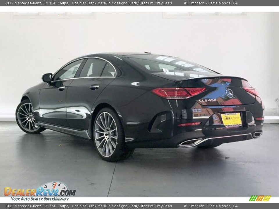 2019 Mercedes-Benz CLS 450 Coupe Obsidian Black Metallic / designo Black/Titanium Grey Pearl Photo #2