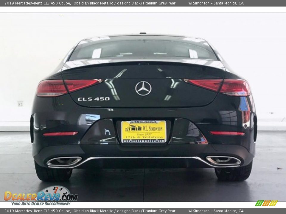 2019 Mercedes-Benz CLS 450 Coupe Obsidian Black Metallic / designo Black/Titanium Grey Pearl Photo #3