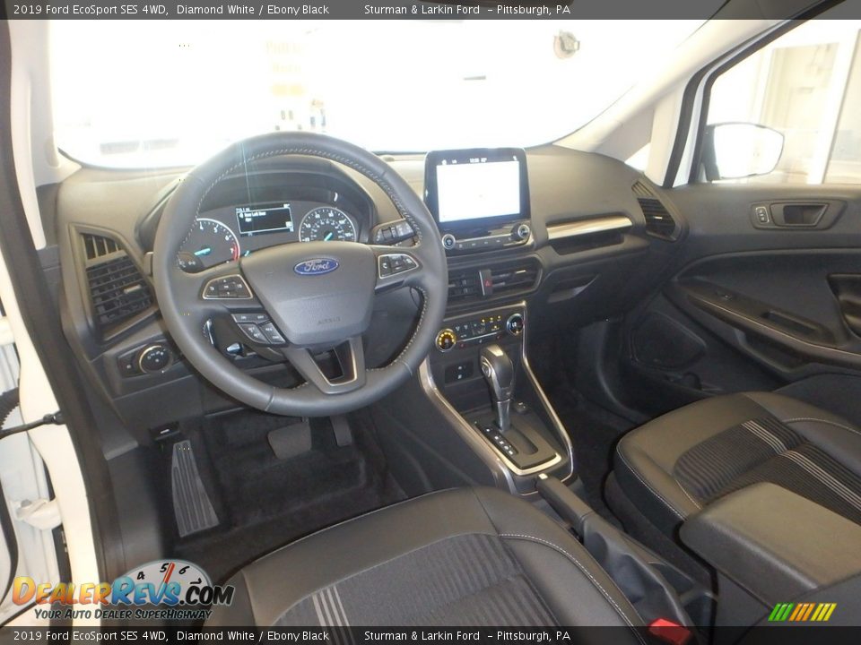 2019 Ford EcoSport SES 4WD Diamond White / Ebony Black Photo #9