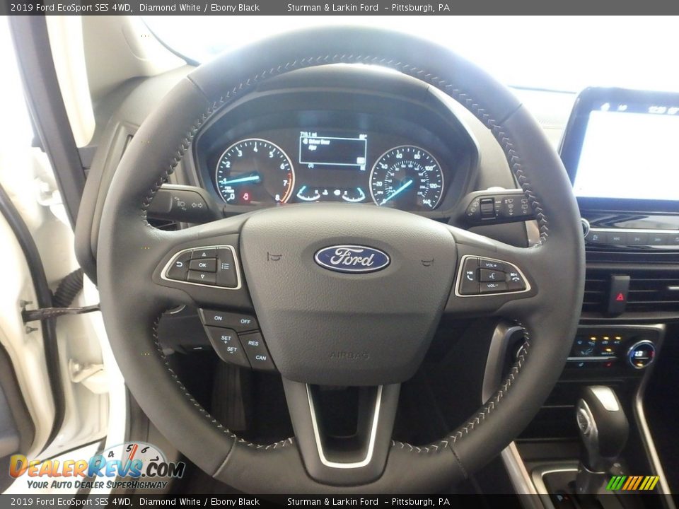 2019 Ford EcoSport SES 4WD Diamond White / Ebony Black Photo #14