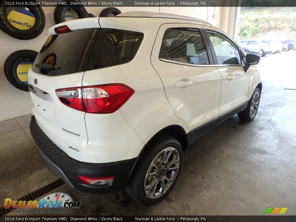 2019 Ford EcoSport Titanium 4WD Diamond White / Ebony Black Photo #2