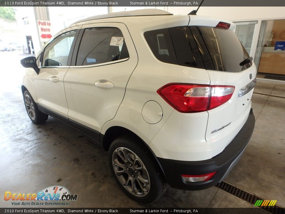 2019 Ford EcoSport Titanium 4WD Diamond White / Ebony Black Photo #4
