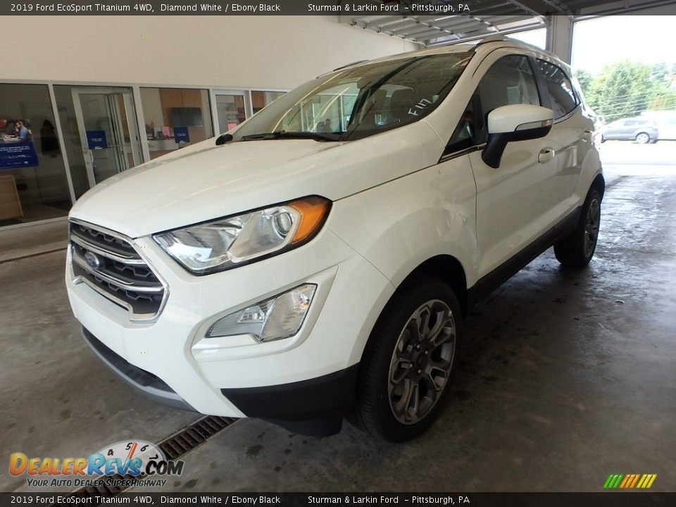 2019 Ford EcoSport Titanium 4WD Diamond White / Ebony Black Photo #5