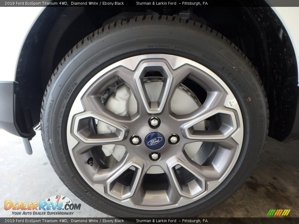 2019 Ford EcoSport Titanium 4WD Diamond White / Ebony Black Photo #6