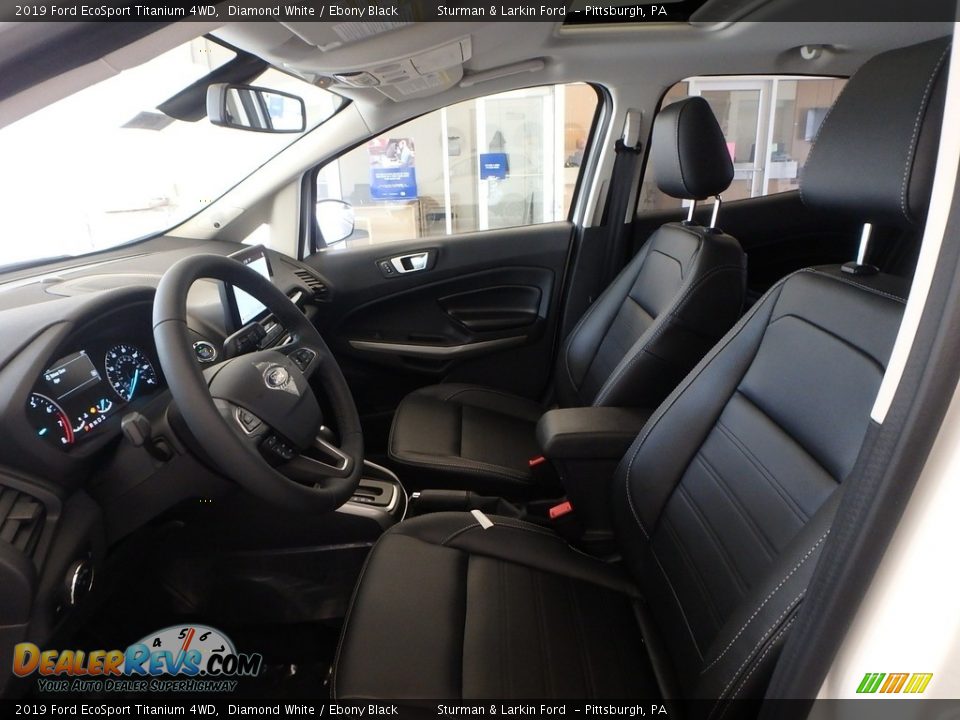 2019 Ford EcoSport Titanium 4WD Diamond White / Ebony Black Photo #7