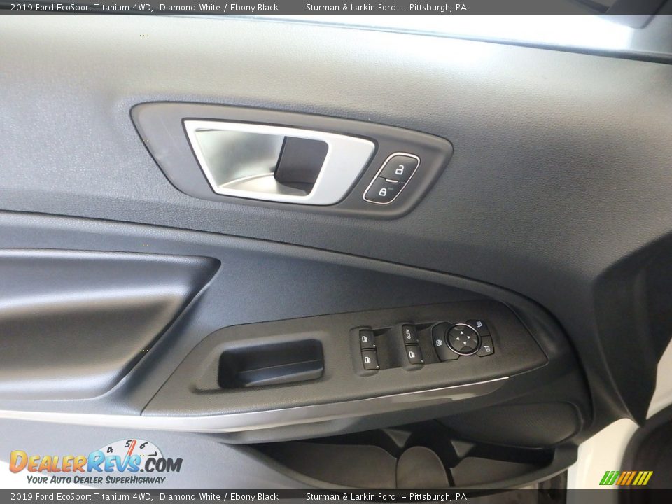 2019 Ford EcoSport Titanium 4WD Diamond White / Ebony Black Photo #10