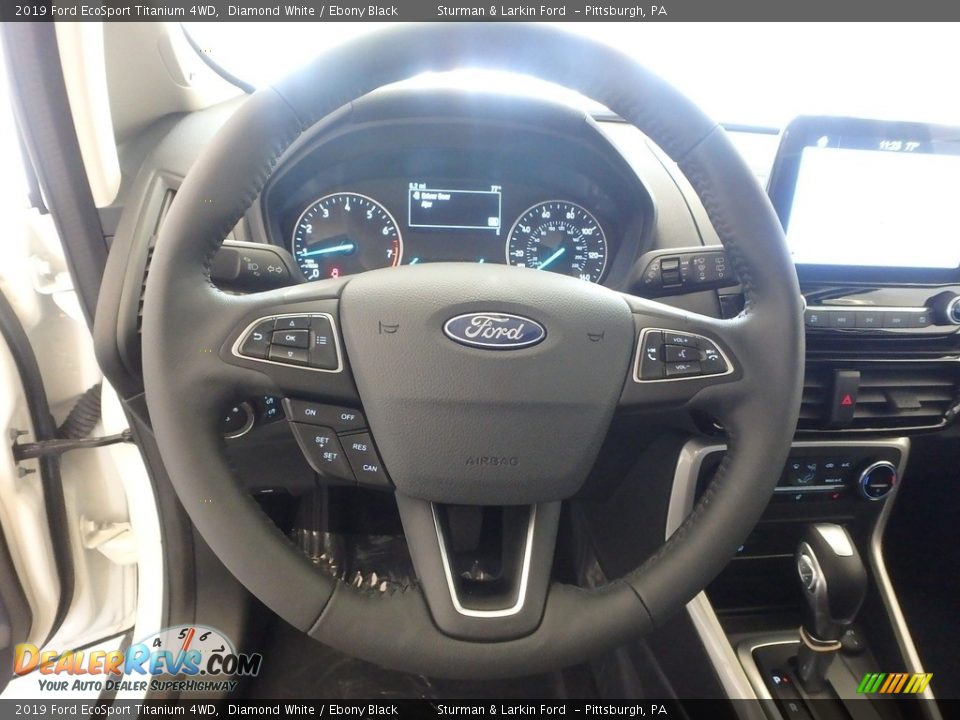 2019 Ford EcoSport Titanium 4WD Diamond White / Ebony Black Photo #13