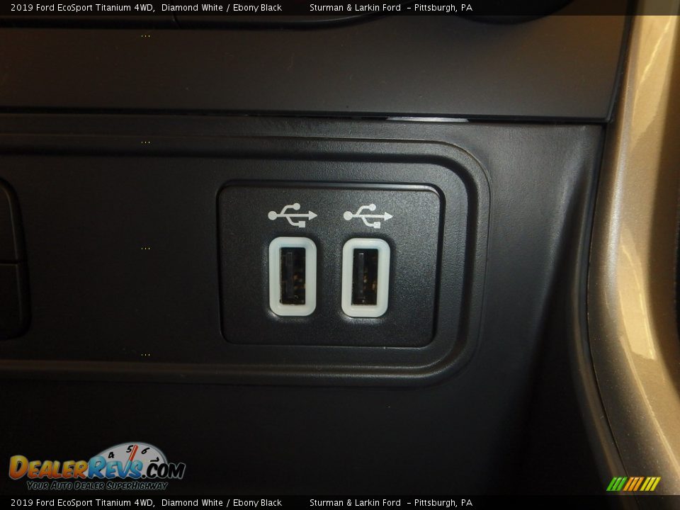 2019 Ford EcoSport Titanium 4WD Diamond White / Ebony Black Photo #15