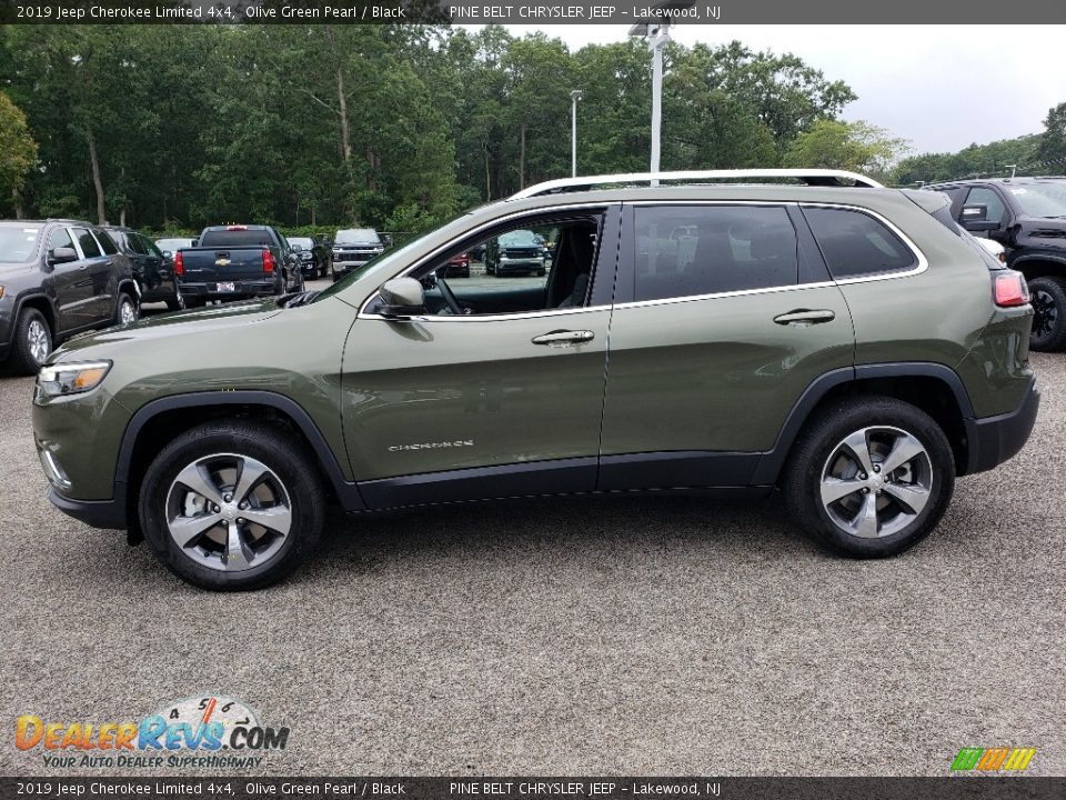 2019 Jeep Cherokee Limited 4x4 Olive Green Pearl / Black Photo #3