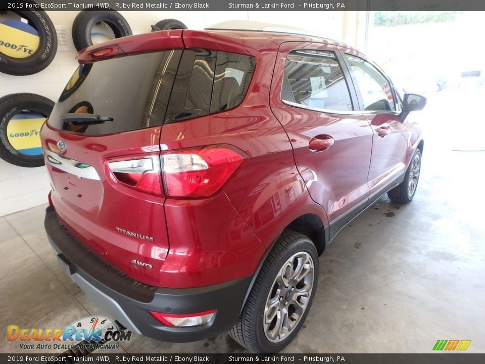 2019 Ford EcoSport Titanium 4WD Ruby Red Metallic / Ebony Black Photo #2