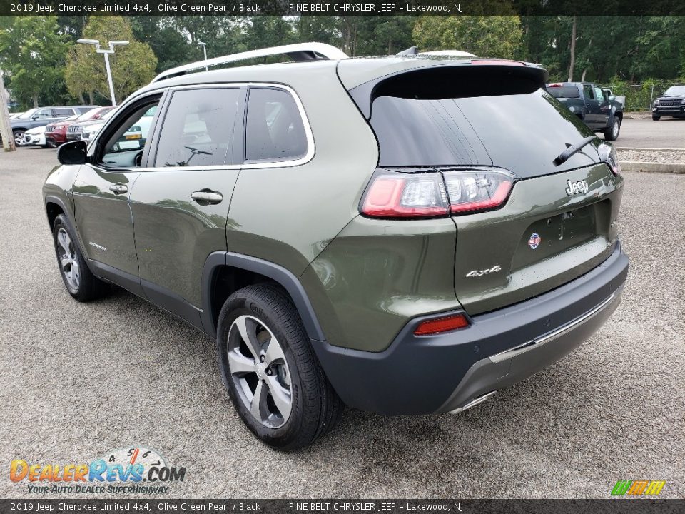 2019 Jeep Cherokee Limited 4x4 Olive Green Pearl / Black Photo #4