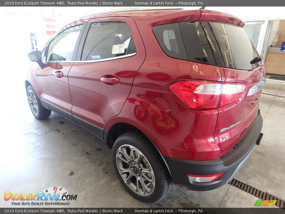 2019 Ford EcoSport Titanium 4WD Ruby Red Metallic / Ebony Black Photo #4