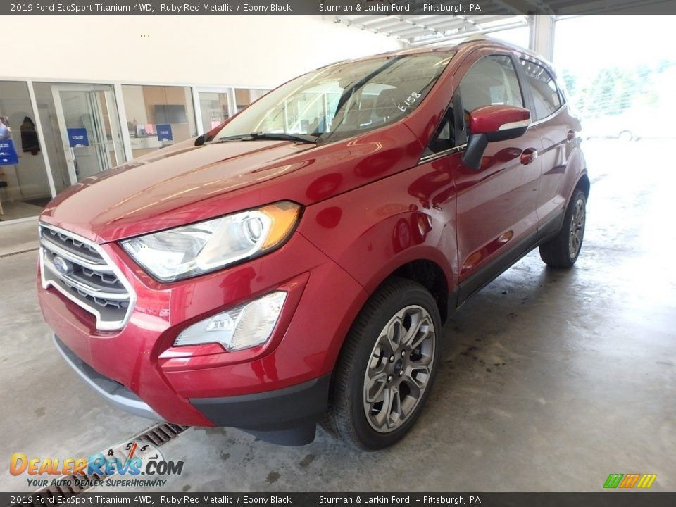 2019 Ford EcoSport Titanium 4WD Ruby Red Metallic / Ebony Black Photo #5