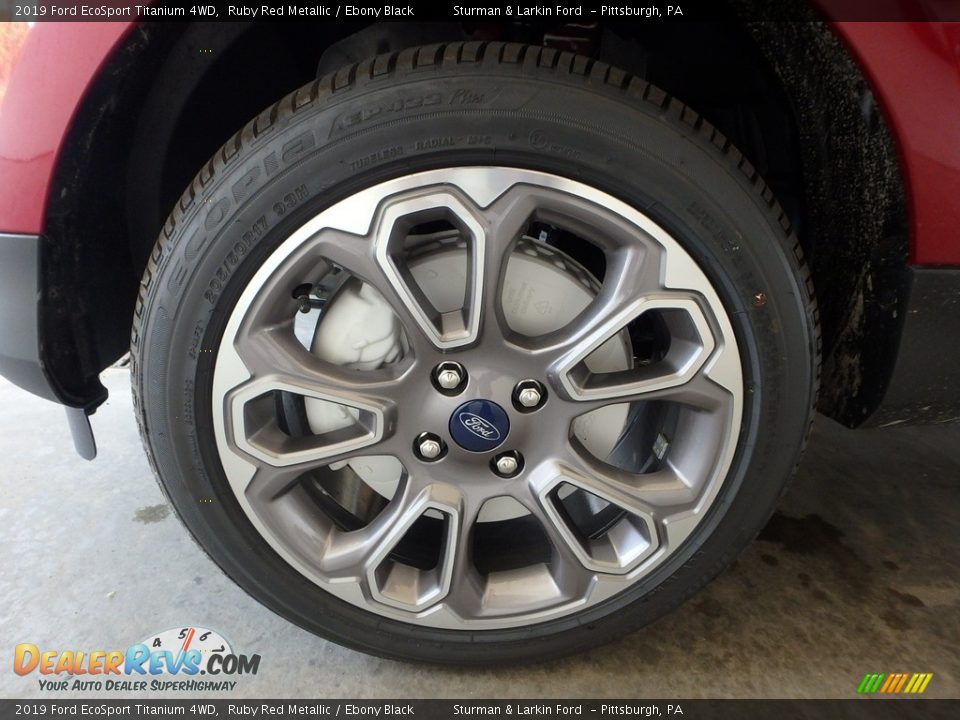2019 Ford EcoSport Titanium 4WD Ruby Red Metallic / Ebony Black Photo #6