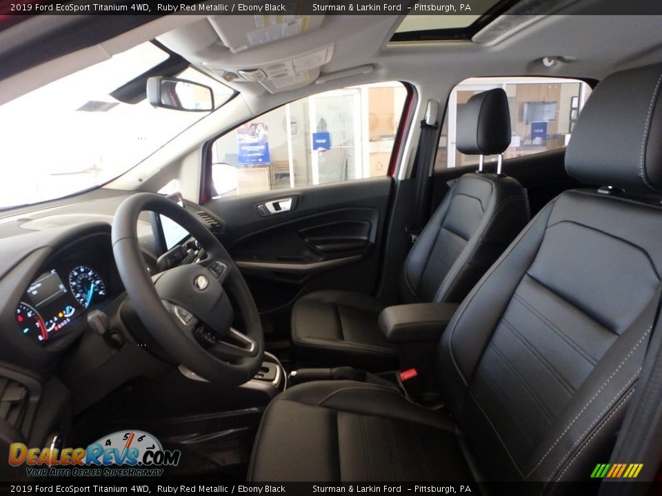 2019 Ford EcoSport Titanium 4WD Ruby Red Metallic / Ebony Black Photo #7