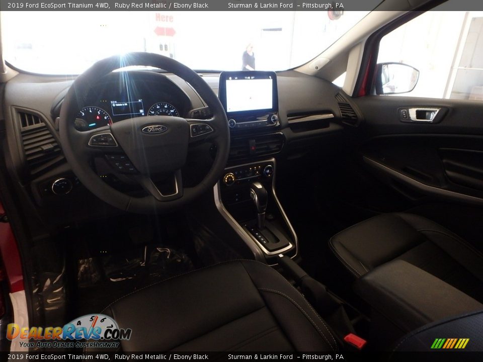 2019 Ford EcoSport Titanium 4WD Ruby Red Metallic / Ebony Black Photo #9