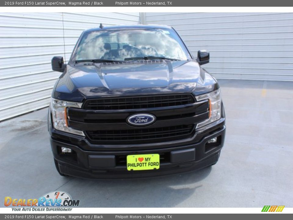 2019 Ford F150 Lariat SuperCrew Magma Red / Black Photo #3