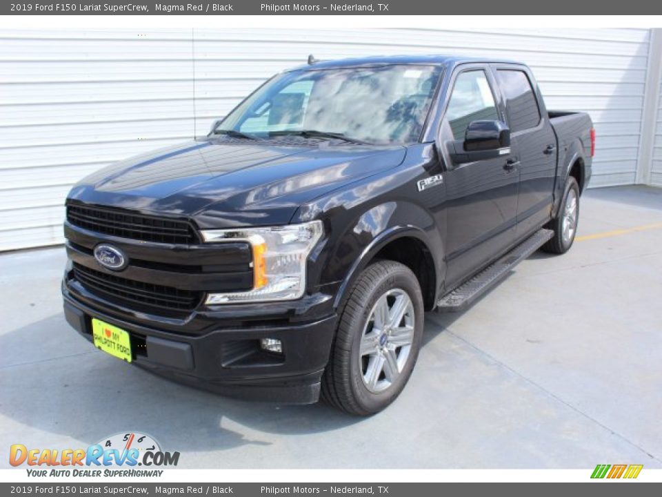 2019 Ford F150 Lariat SuperCrew Magma Red / Black Photo #4