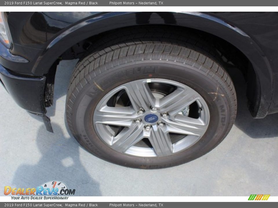 2019 Ford F150 Lariat SuperCrew Magma Red / Black Photo #5