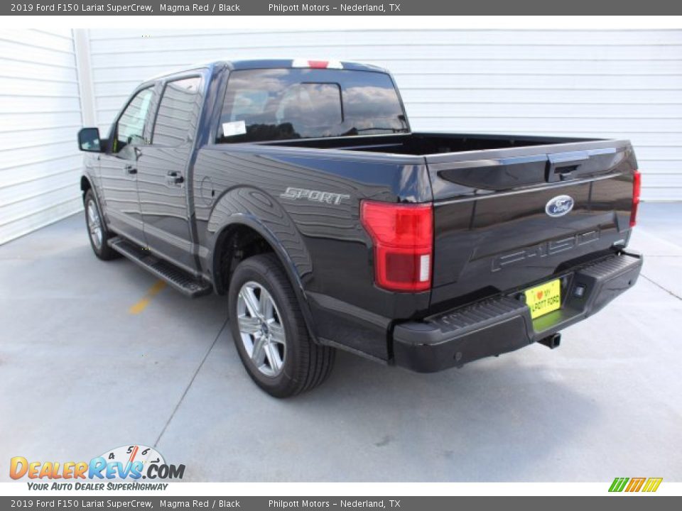 2019 Ford F150 Lariat SuperCrew Magma Red / Black Photo #6