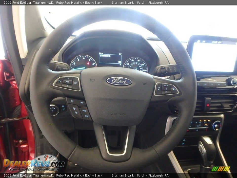2019 Ford EcoSport Titanium 4WD Ruby Red Metallic / Ebony Black Photo #14