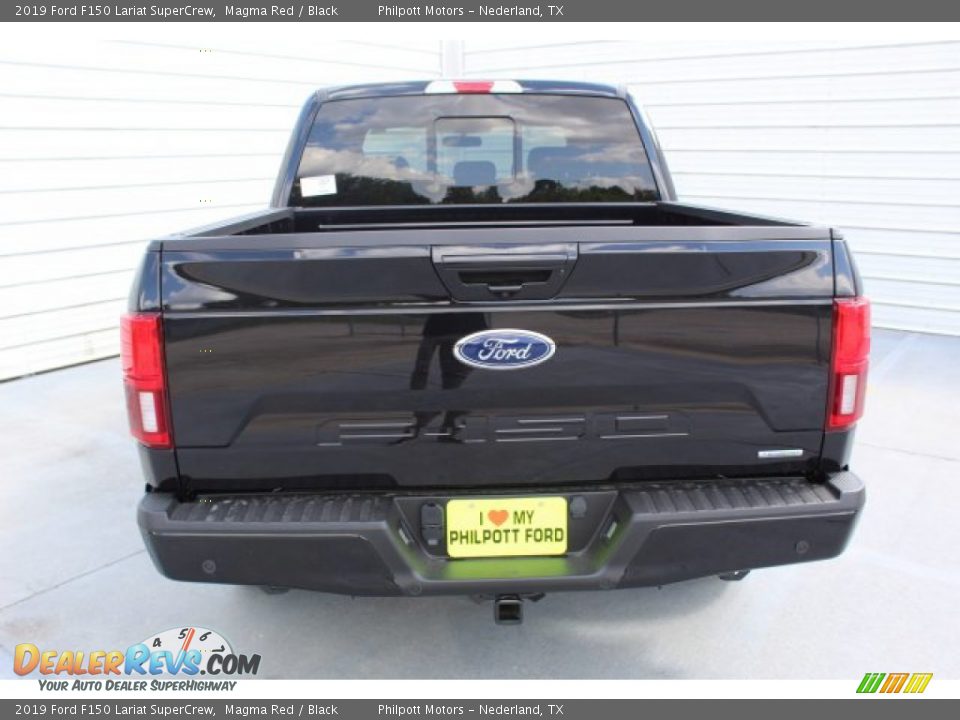 2019 Ford F150 Lariat SuperCrew Magma Red / Black Photo #7