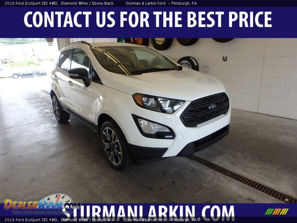 2019 Ford EcoSport SES 4WD Diamond White / Ebony Black Photo #1
