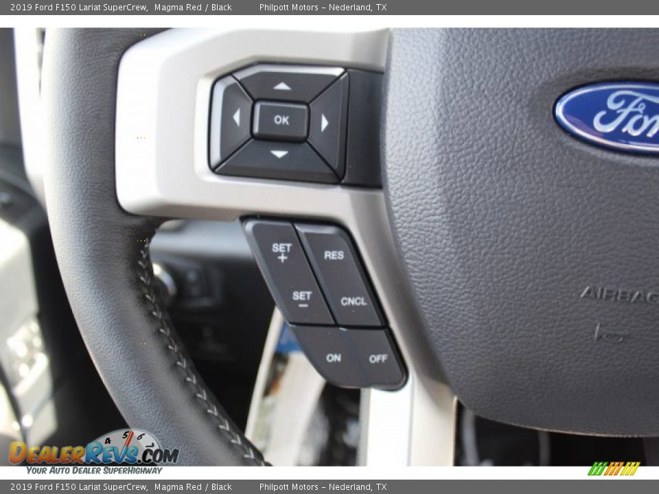 2019 Ford F150 Lariat SuperCrew Magma Red / Black Photo #12