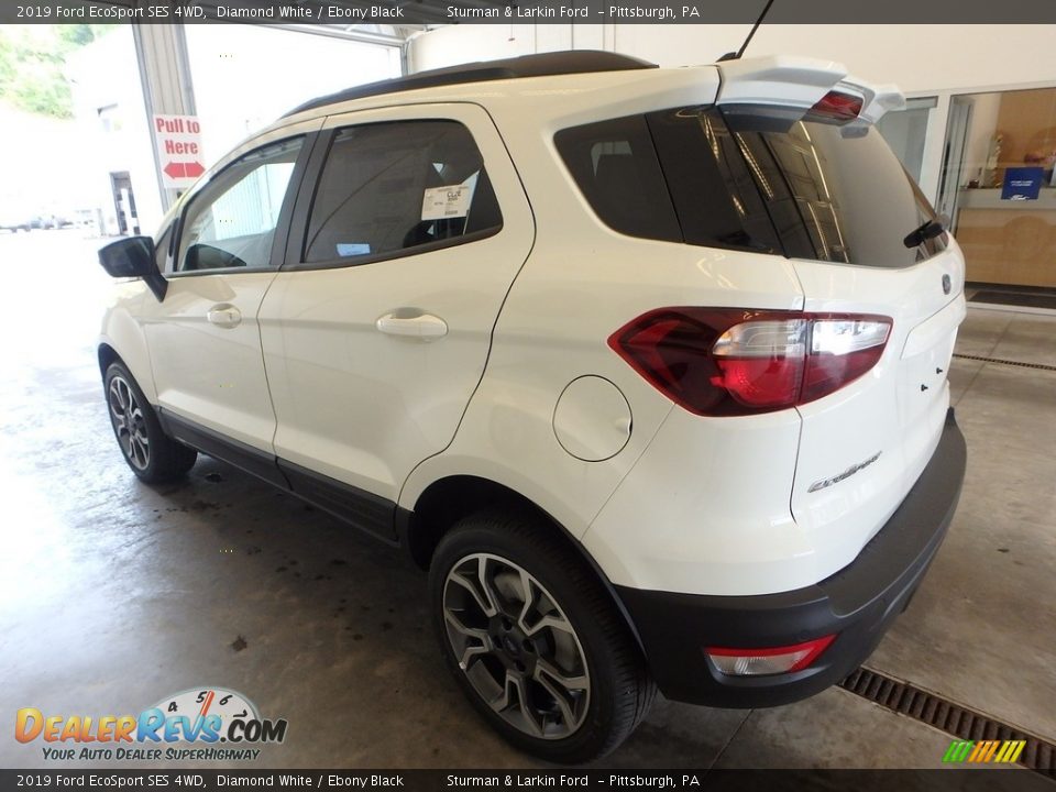 2019 Ford EcoSport SES 4WD Diamond White / Ebony Black Photo #4