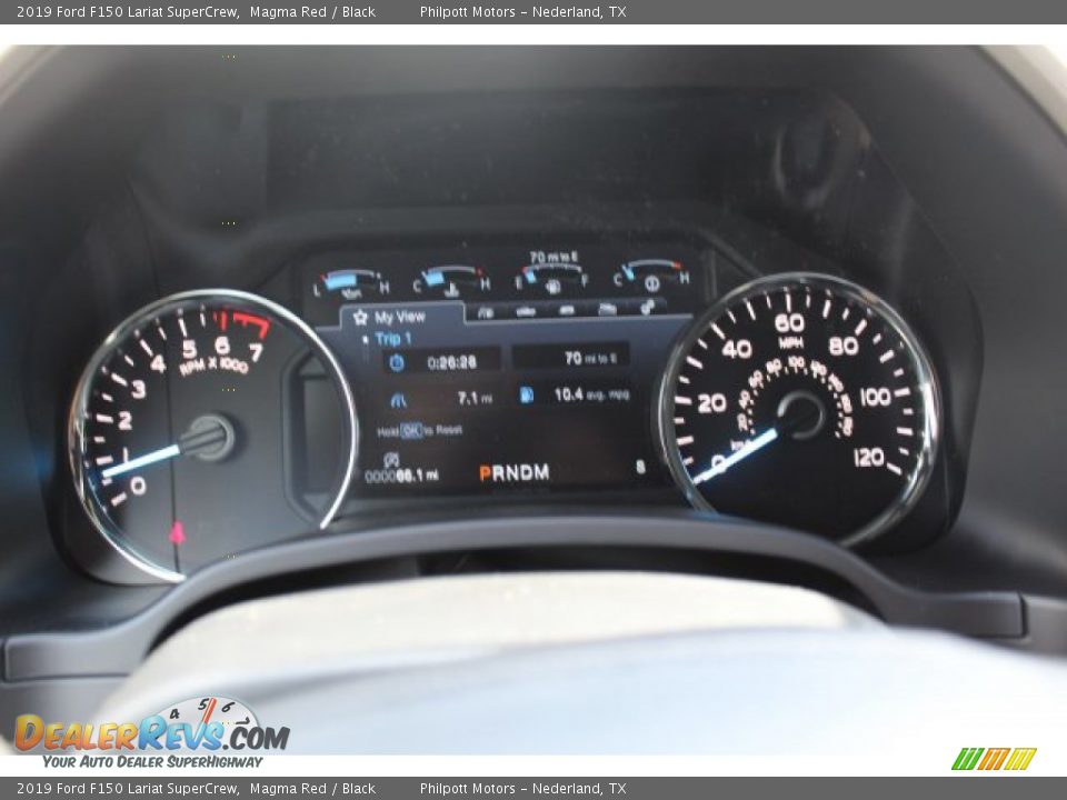 2019 Ford F150 Lariat SuperCrew Magma Red / Black Photo #14