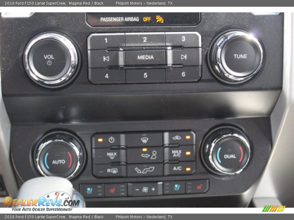 2019 Ford F150 Lariat SuperCrew Magma Red / Black Photo #17