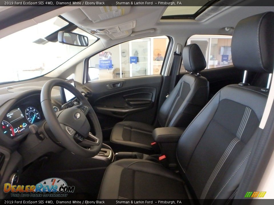 2019 Ford EcoSport SES 4WD Diamond White / Ebony Black Photo #7