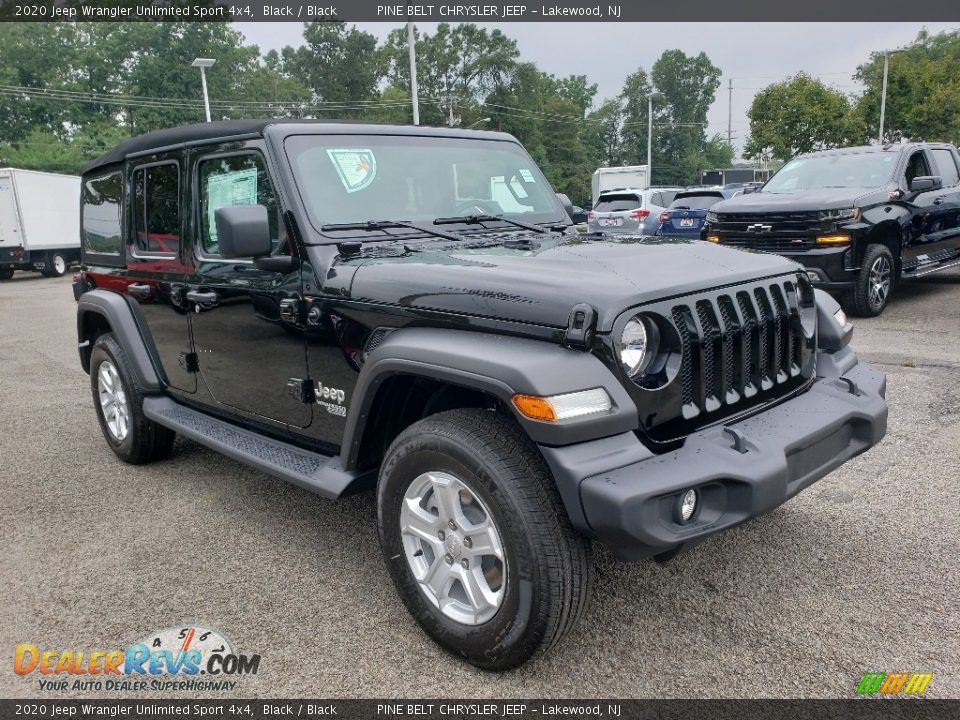 2020 Jeep Wrangler Unlimited Sport 4x4 Black / Black Photo #1