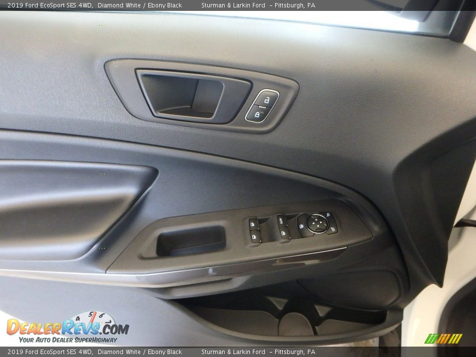 2019 Ford EcoSport SES 4WD Diamond White / Ebony Black Photo #10