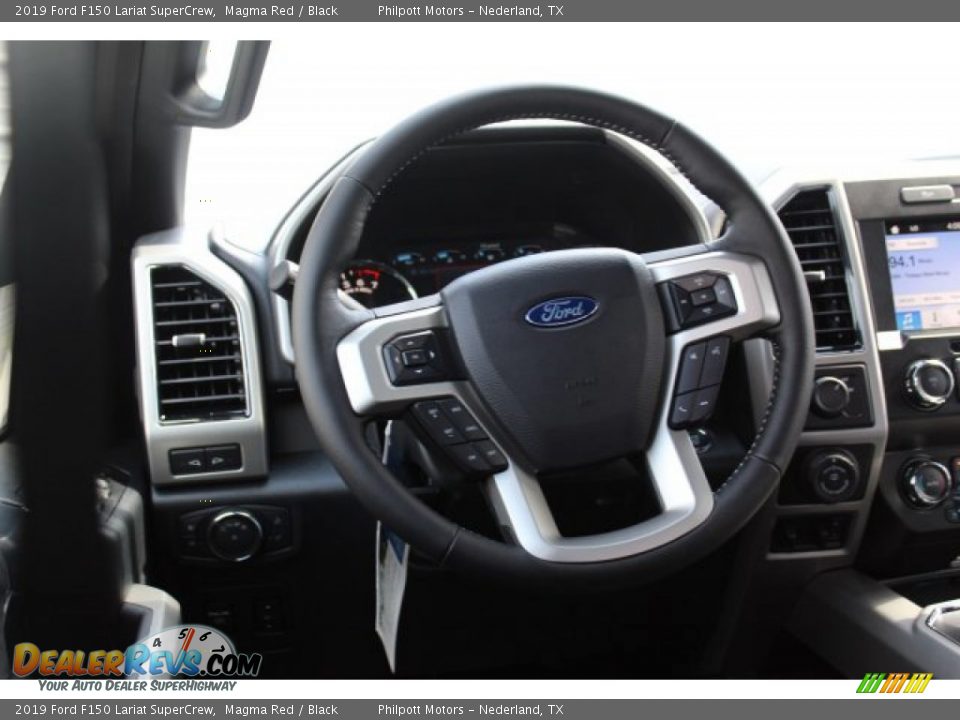 2019 Ford F150 Lariat SuperCrew Magma Red / Black Photo #23