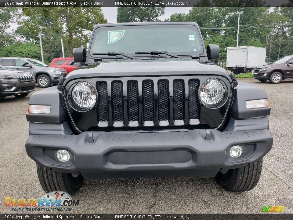 2020 Jeep Wrangler Unlimited Sport 4x4 Black / Black Photo #2