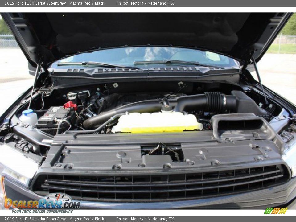 2019 Ford F150 Lariat SuperCrew Magma Red / Black Photo #25