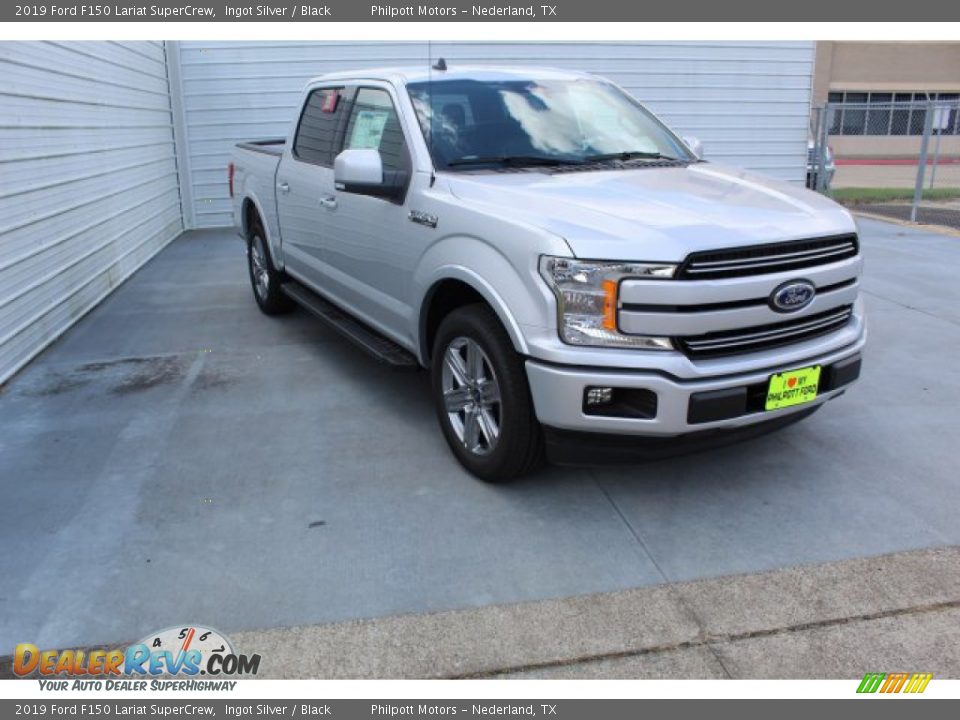 2019 Ford F150 Lariat SuperCrew Ingot Silver / Black Photo #2