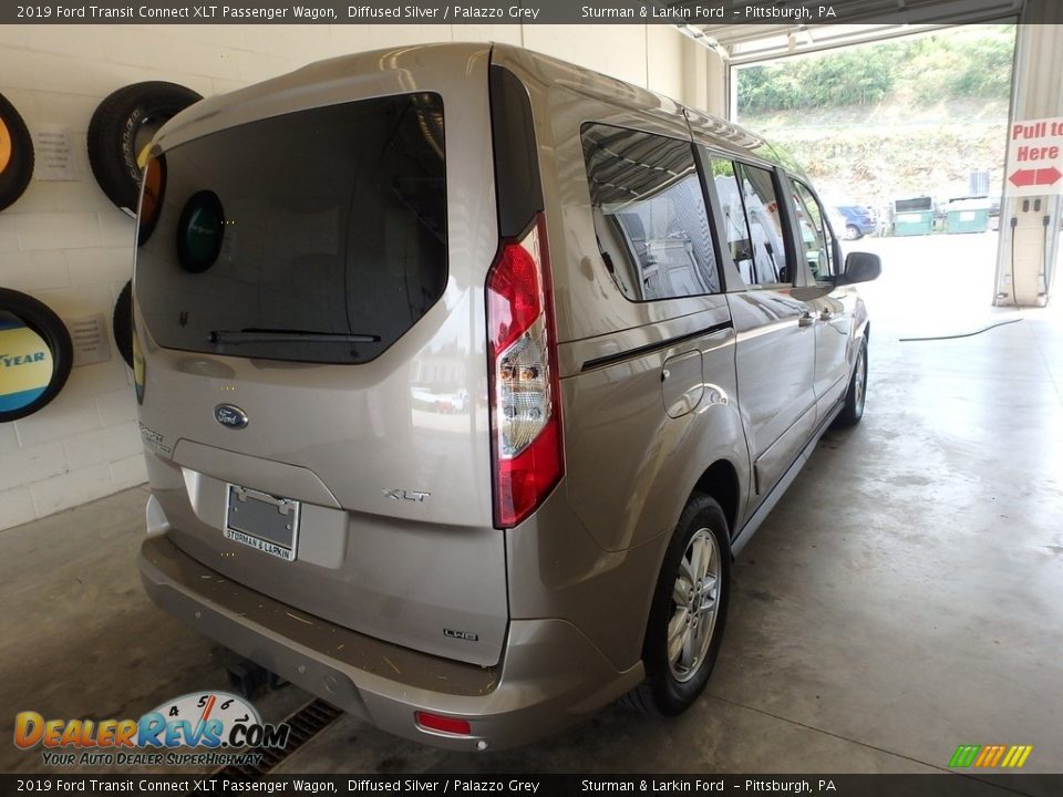 2019 Ford Transit Connect XLT Passenger Wagon Diffused Silver / Palazzo Grey Photo #2