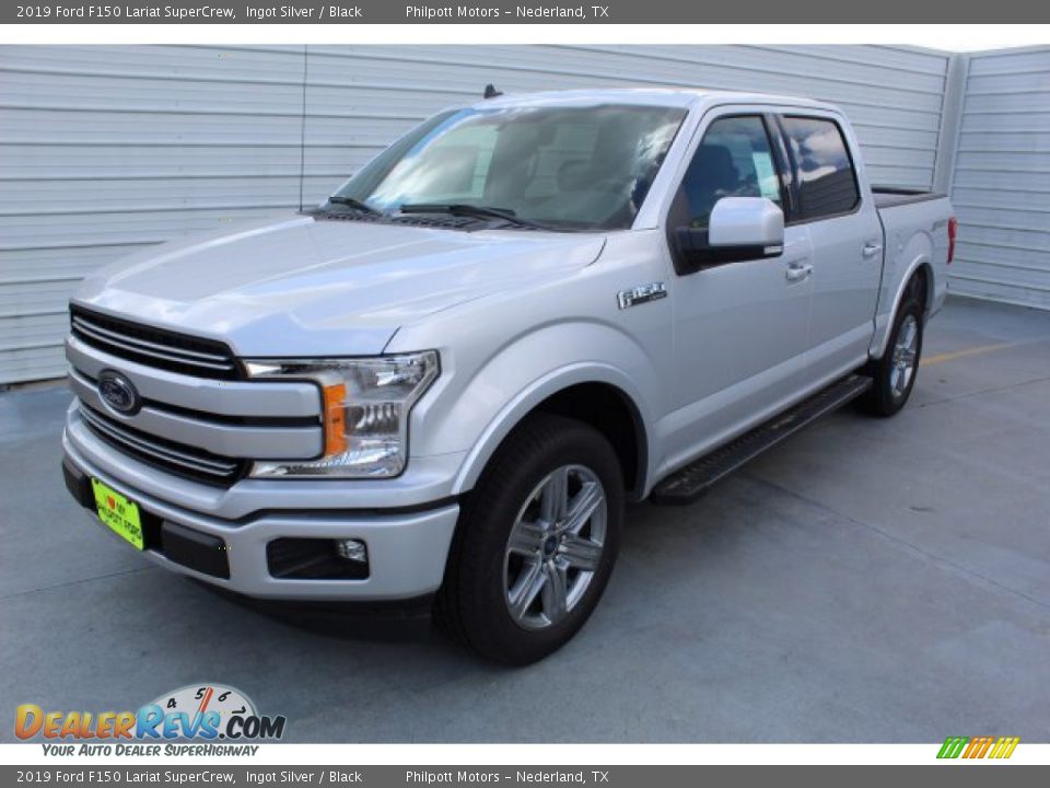 2019 Ford F150 Lariat SuperCrew Ingot Silver / Black Photo #4