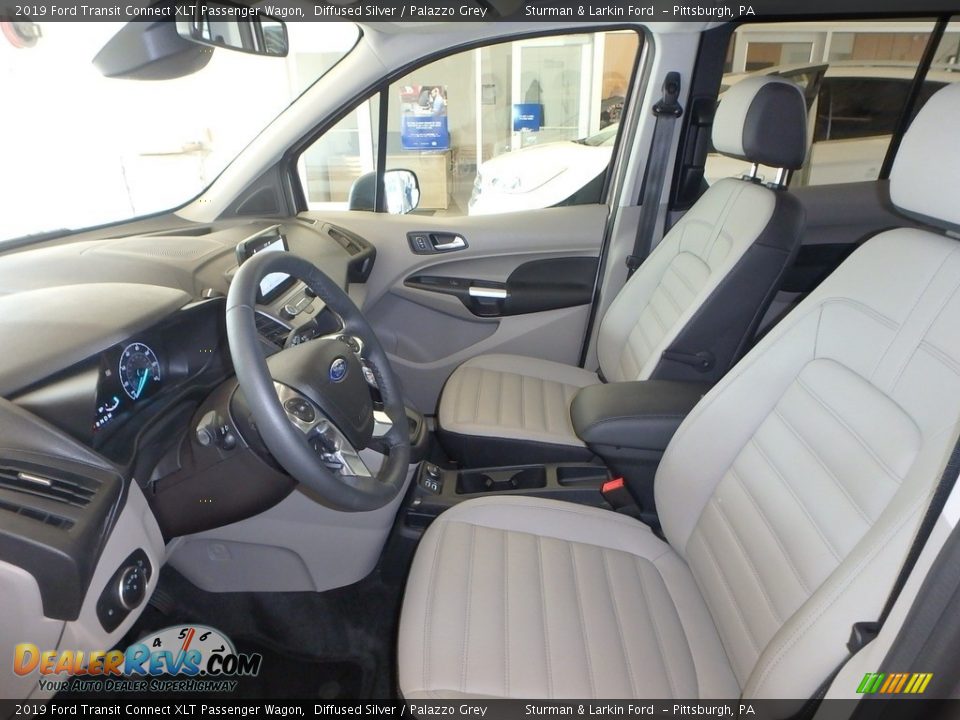 2019 Ford Transit Connect XLT Passenger Wagon Diffused Silver / Palazzo Grey Photo #7