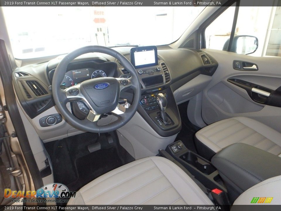 2019 Ford Transit Connect XLT Passenger Wagon Diffused Silver / Palazzo Grey Photo #9