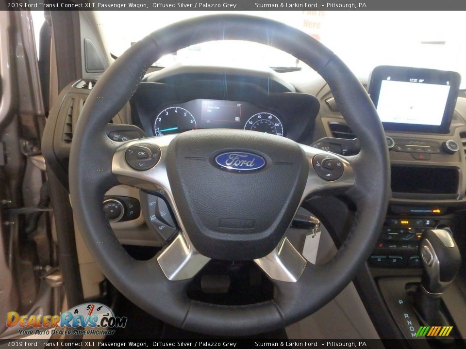 2019 Ford Transit Connect XLT Passenger Wagon Diffused Silver / Palazzo Grey Photo #14
