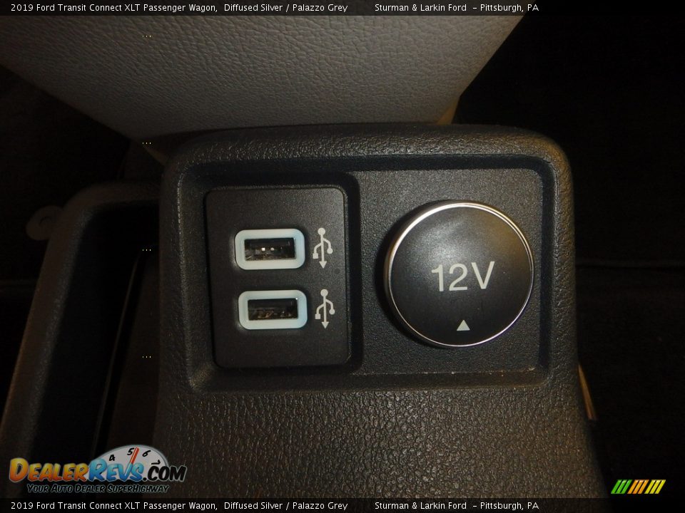 2019 Ford Transit Connect XLT Passenger Wagon Diffused Silver / Palazzo Grey Photo #15