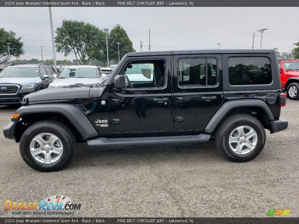Black 2020 Jeep Wrangler Unlimited Sport 4x4 Photo #3